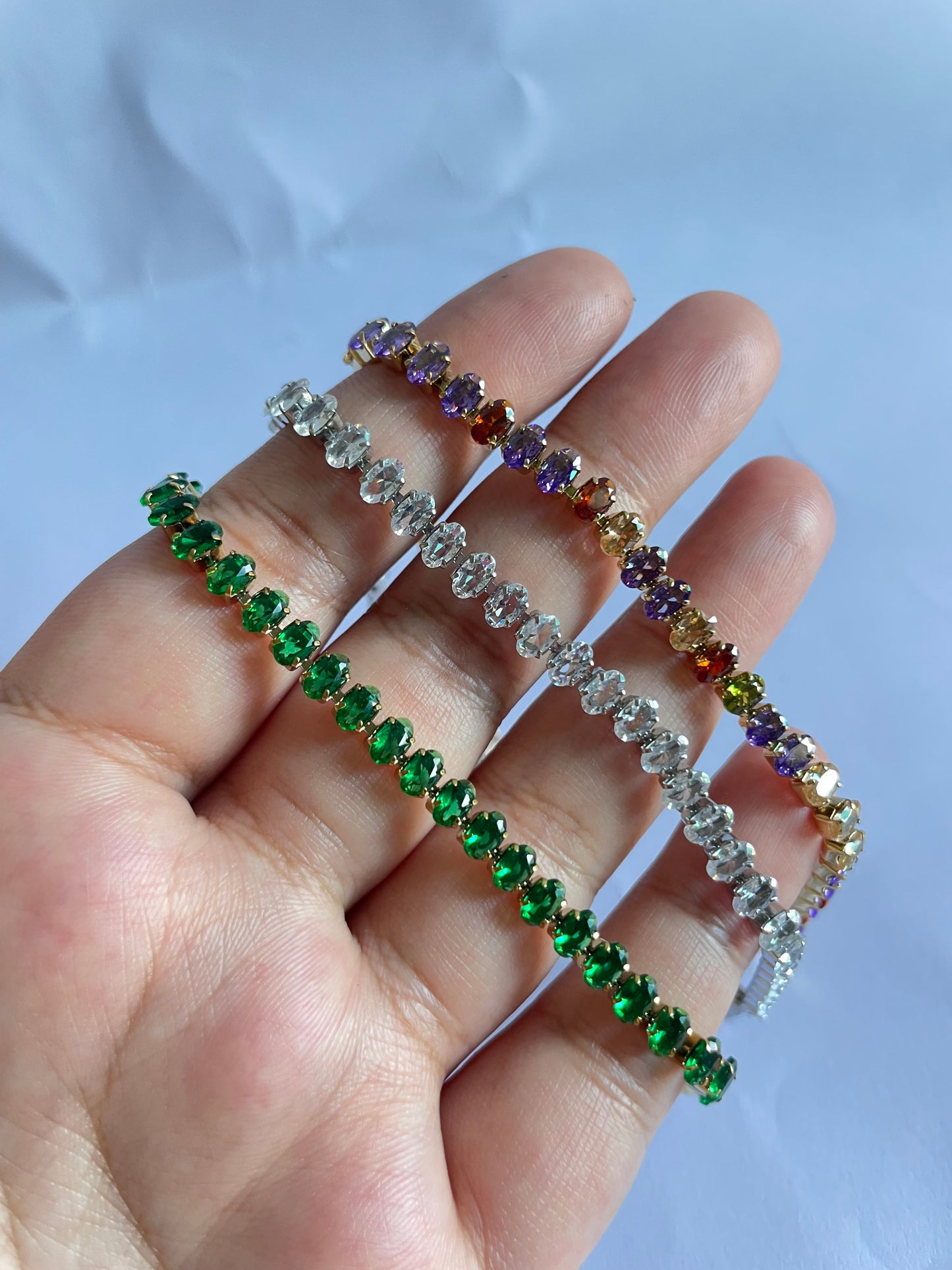 Seina Oval Tennis Bracelet