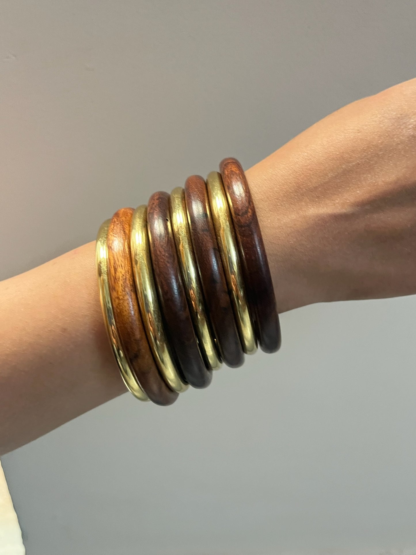 Earthy Gold Bangles- Set of 8