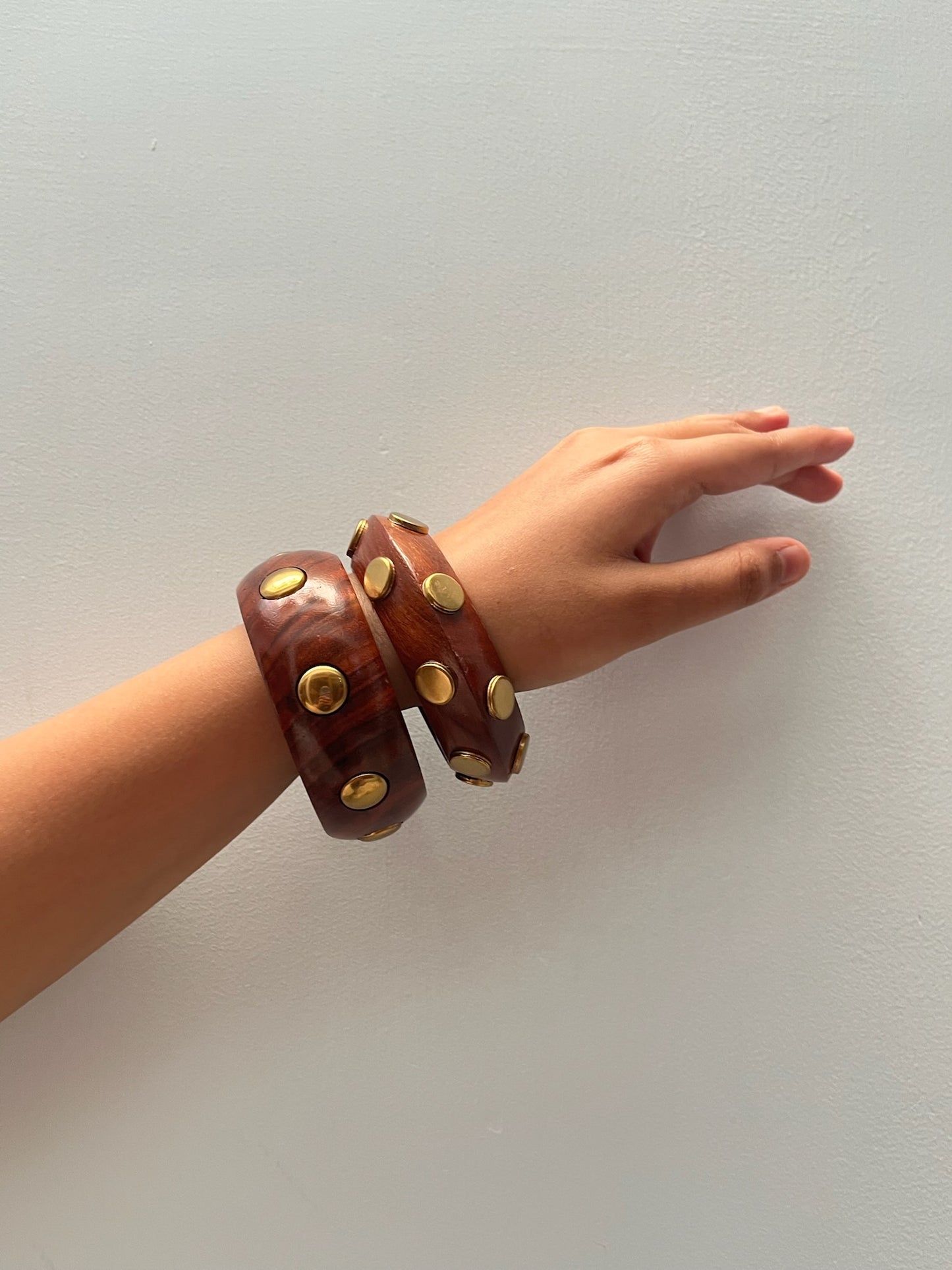 Chunky Wooden Bangles