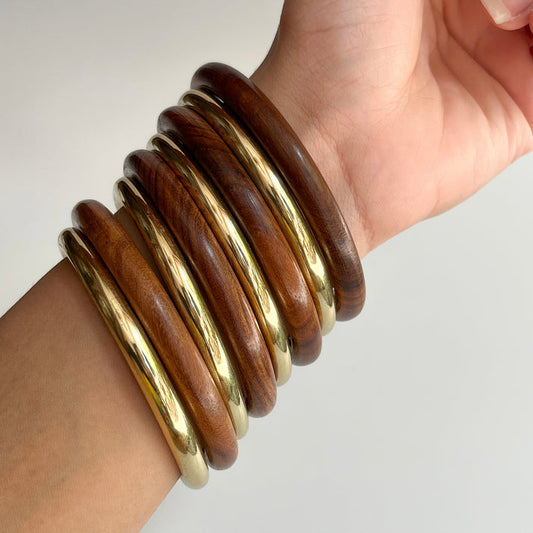 Earthy Gold Bangles- Set of 8