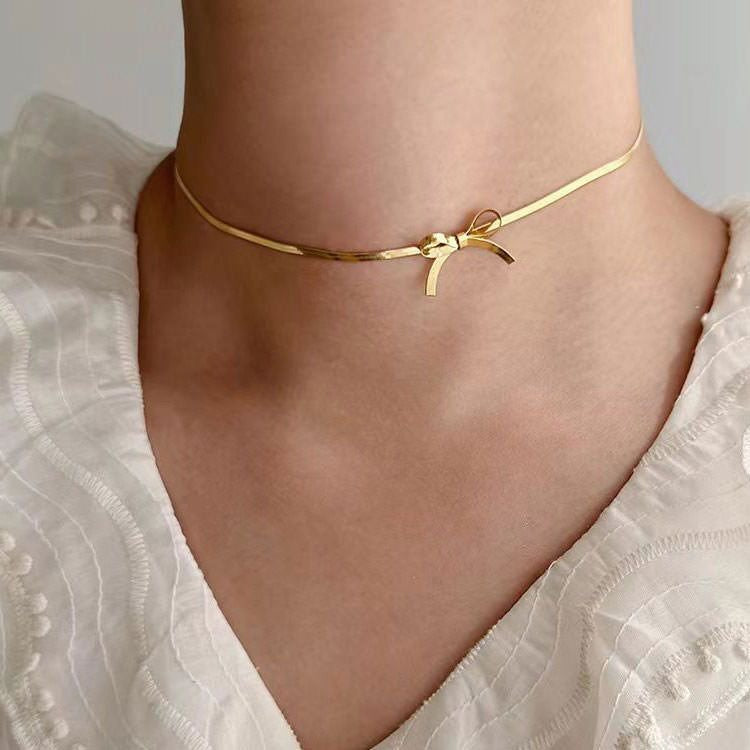 Bow Choker Necklace