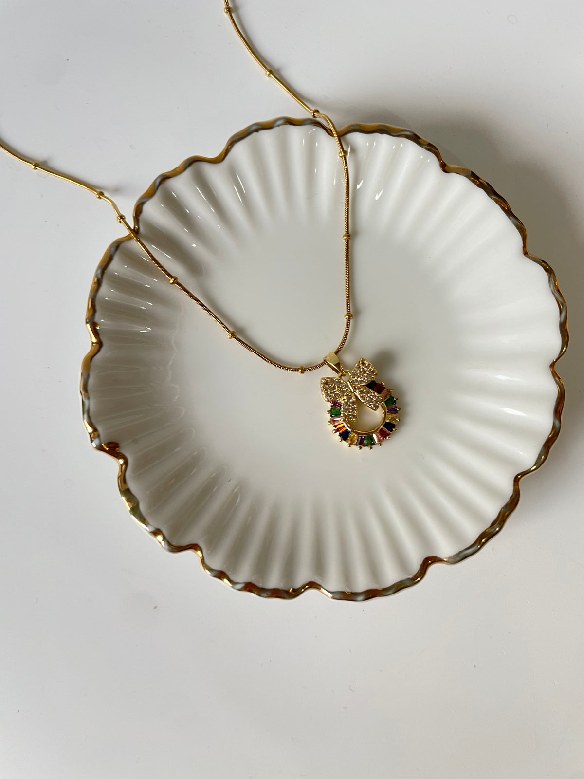 Bow sparkle Necklace