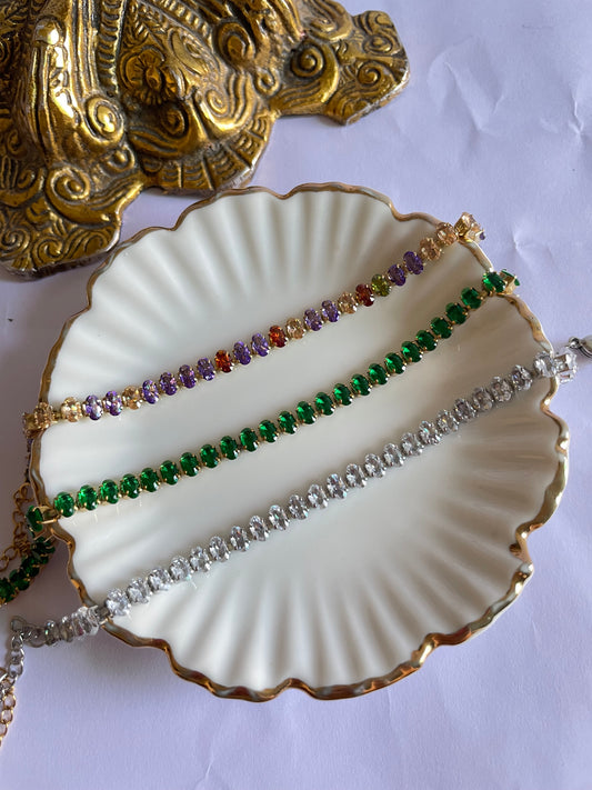 Seina Oval Tennis Bracelet