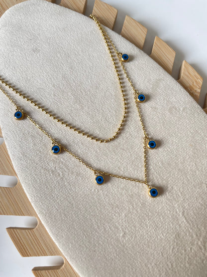 Evil layered Necklace
