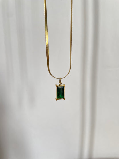 Sanaa Necklace - Emerald