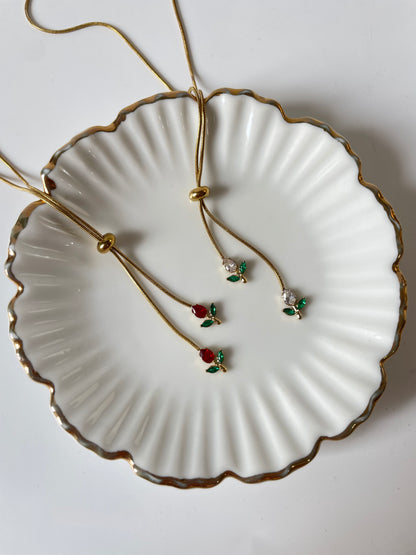 Adjustable tulip Necklace