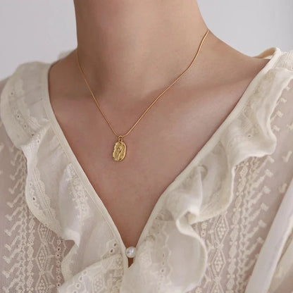 Gold Rose Necklace