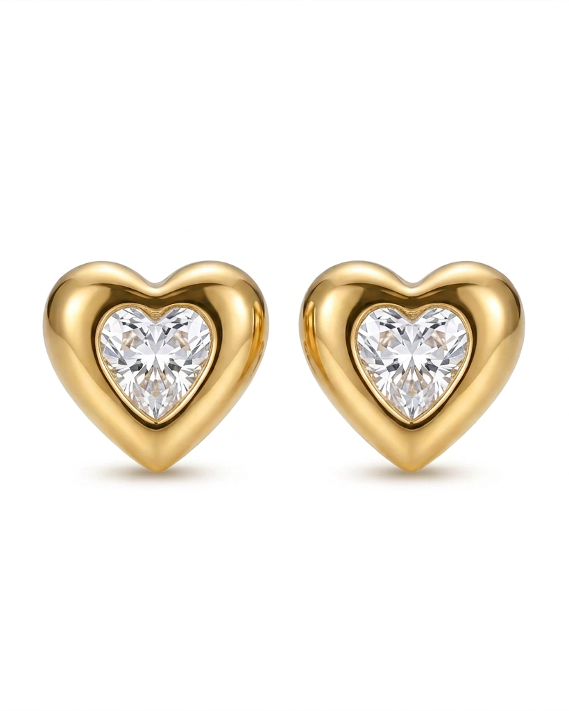 Heart Studs