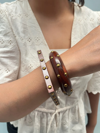 Chunky Wooden Bangles