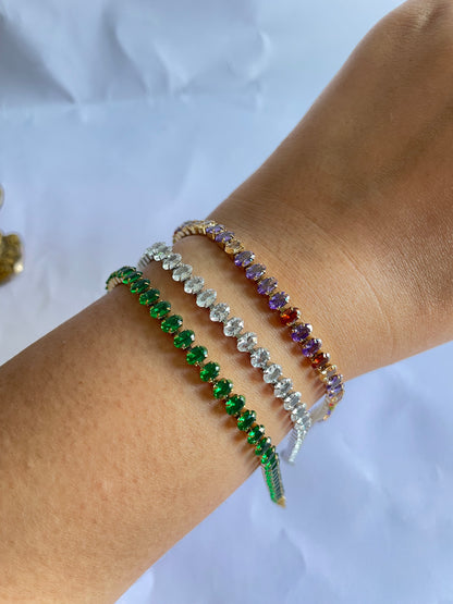 Seina Oval Tennis Bracelet