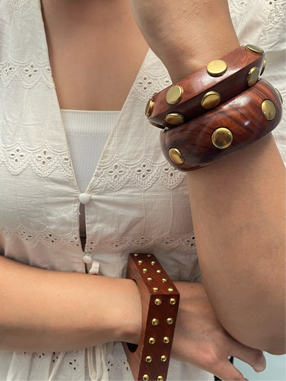 Chunky Wooden Bangles