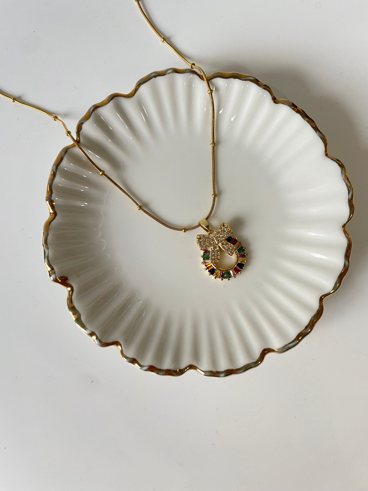 Bow sparkle Necklace