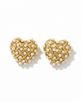 Heart Pearl Earrings