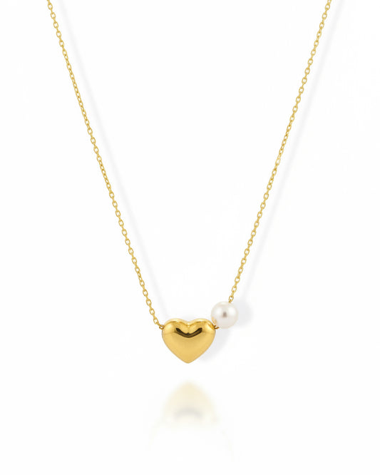 Pearl Heart Necklace