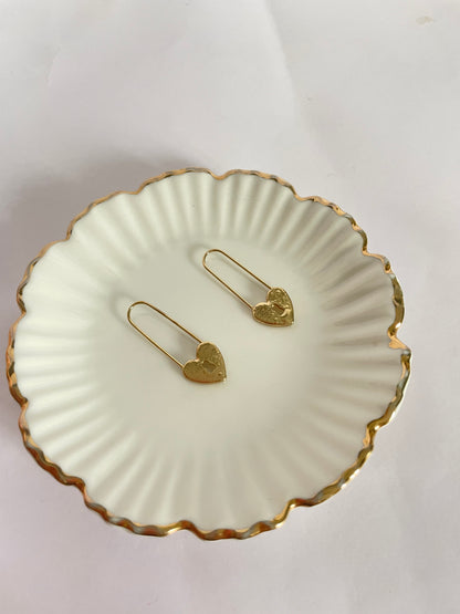 Lock heart Earrings - CS