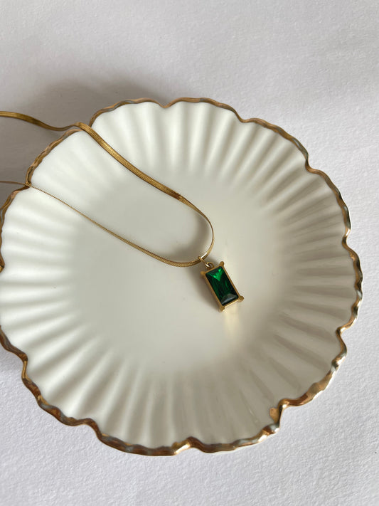 Sanaa Necklace - Emerald