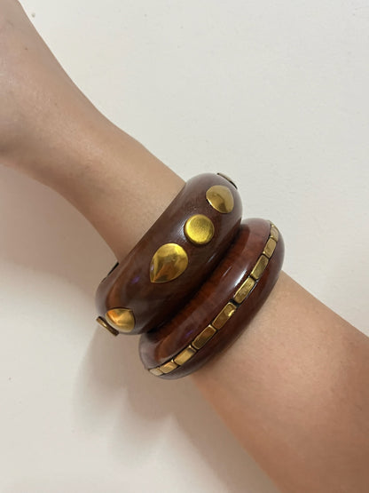 Chunky Wooden Bangles