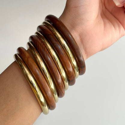 Earthy Gold Bangles- Set of 8