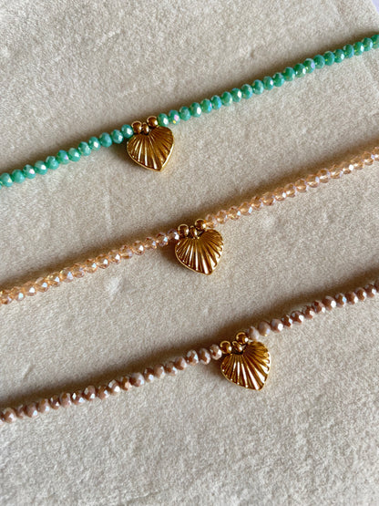 Beaded Heart Bracelet