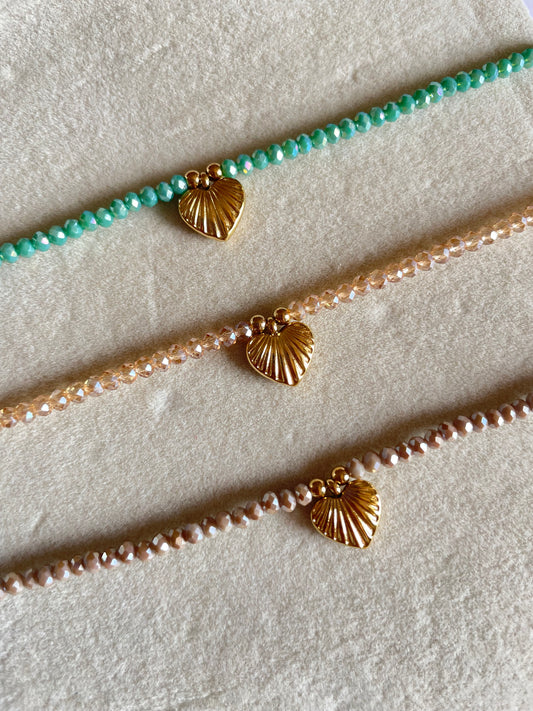 Beaded Heart Bracelet