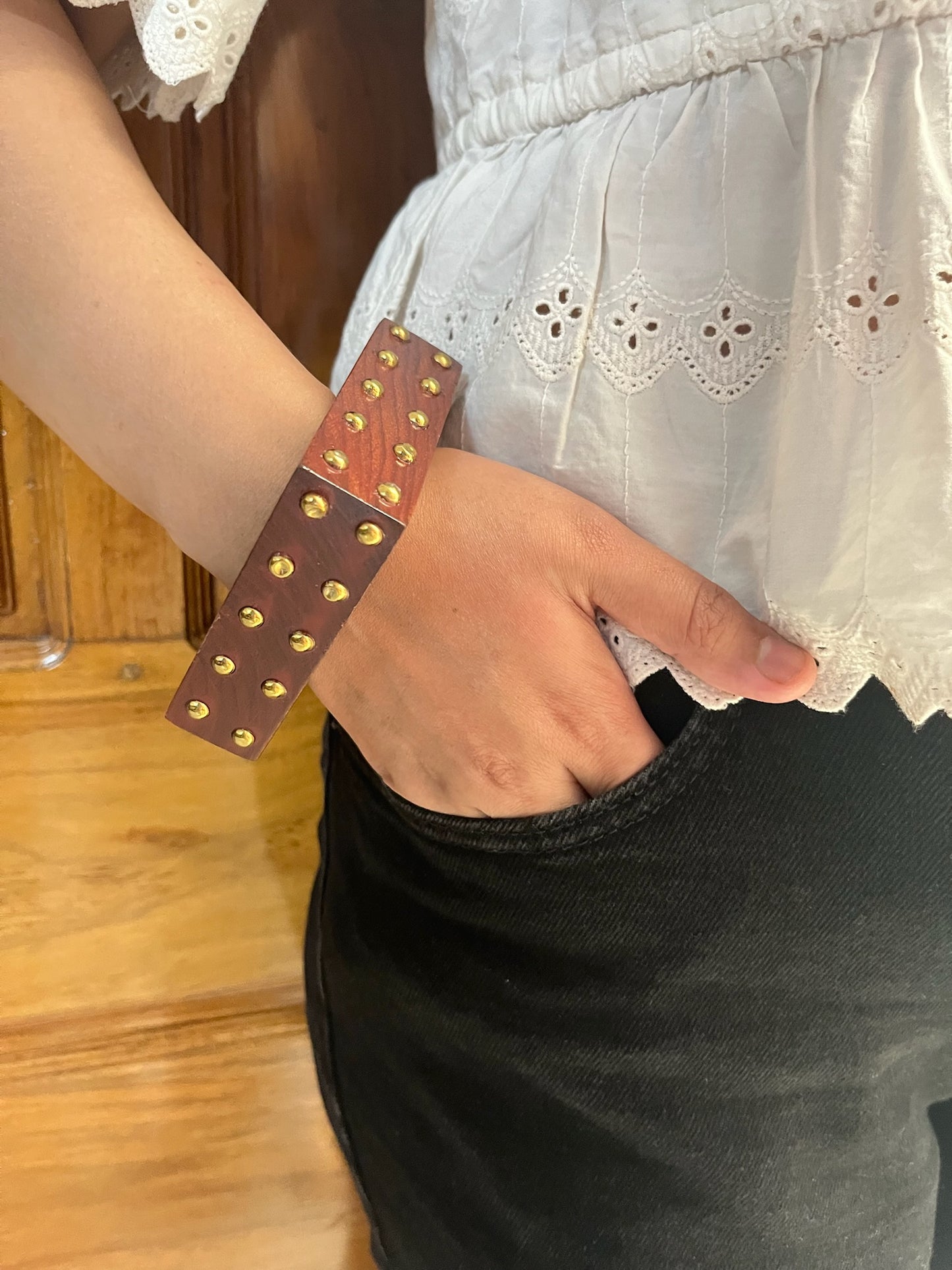 Chunky Wooden Bangles