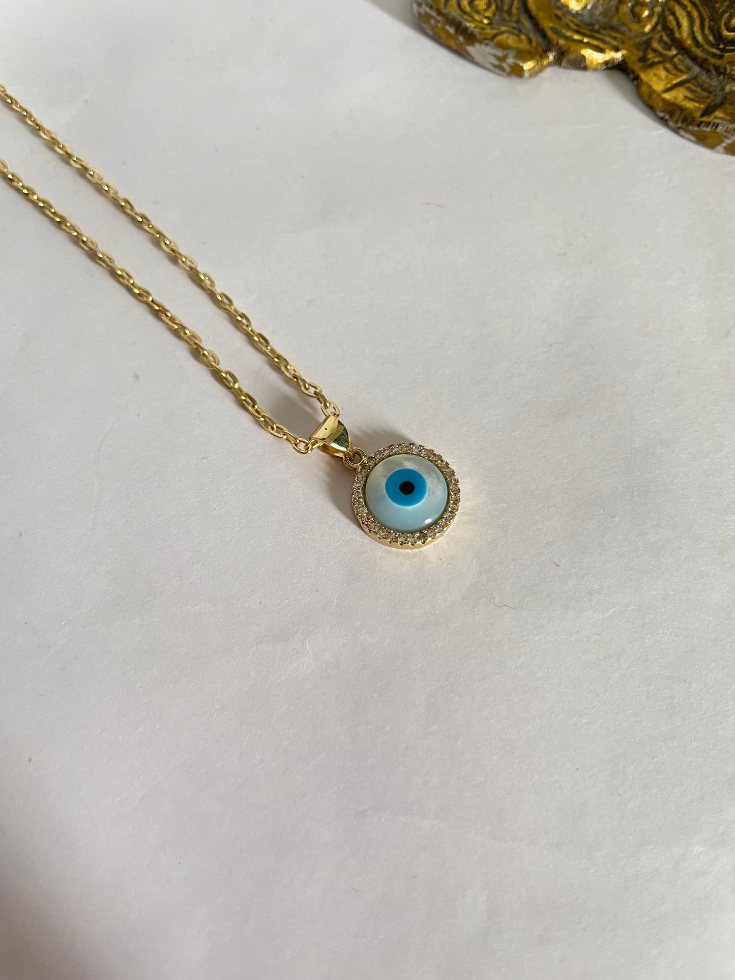 Studded Evil Eye Necklace - CS