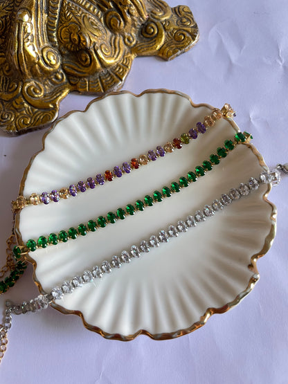 Seina Oval Tennis Bracelet