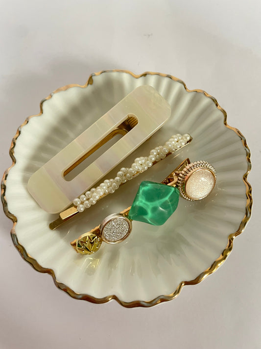 Green White Pins