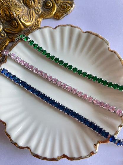 Kylie Square Tennis Bracelet