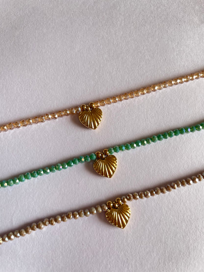 Beaded Heart Bracelet