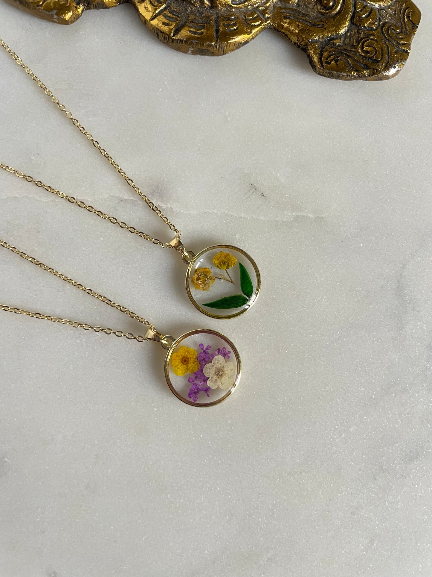 SunFlora Resin Necklace