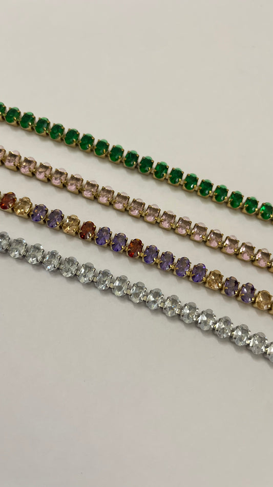 Seina Oval Tennis Bracelet