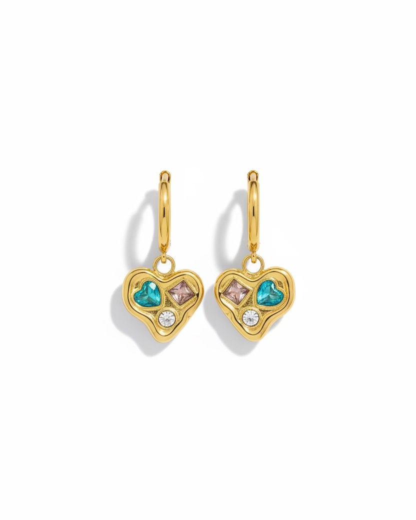 Heart Bling Earrings