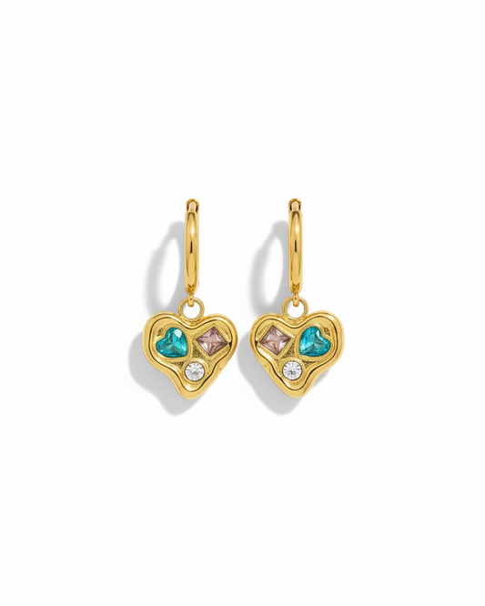 Heart Bling Earrings