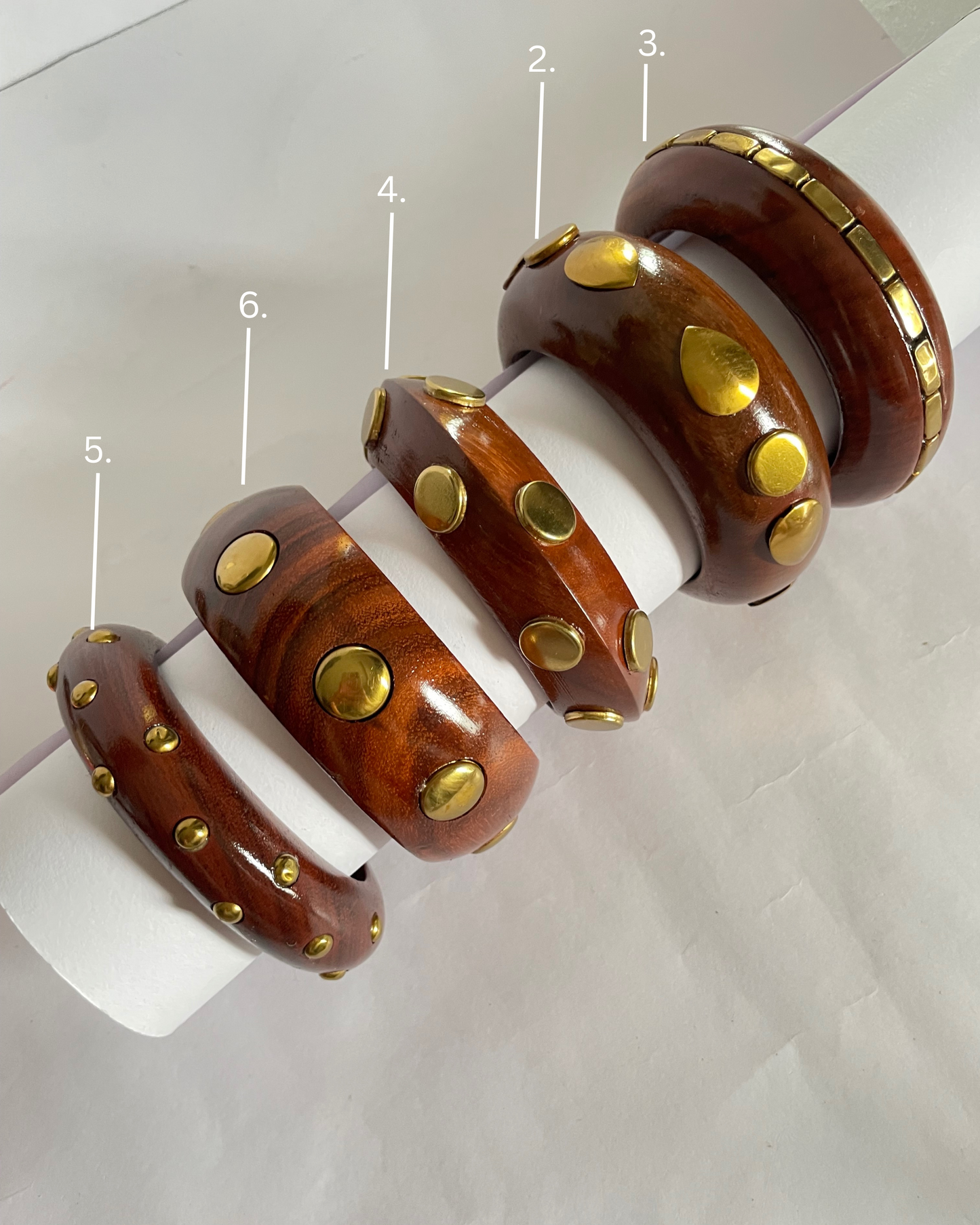 Chunky Wooden Bangles